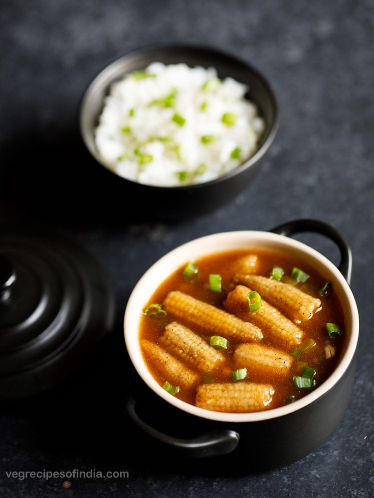 baby corn manchurian recipe