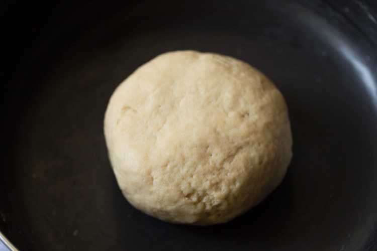ingredients mixed and kneaded into a smooth and soft dough. 