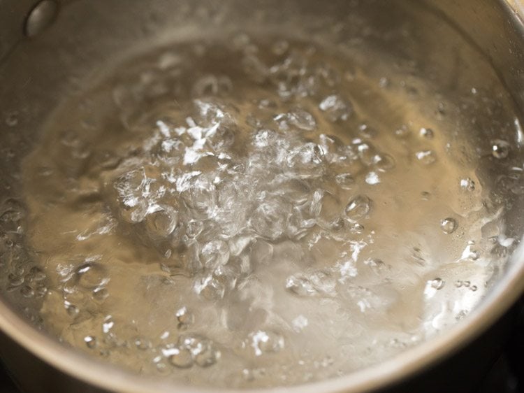 water boiling. 
