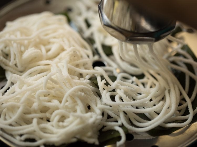 making Kerala idiyappam recipe