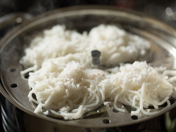 making Kerala idiyappam recipe