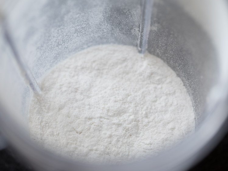 raw sugar powdered finely