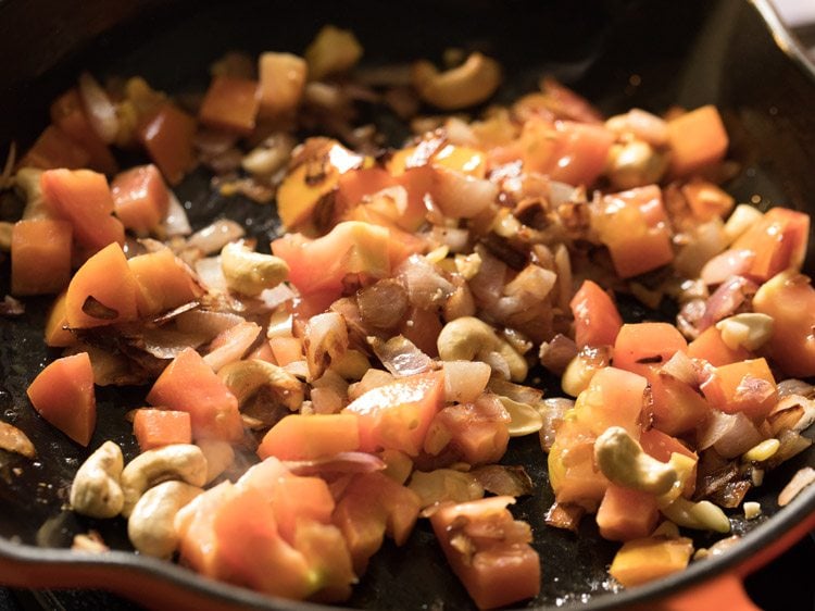 sauteing tomatoes