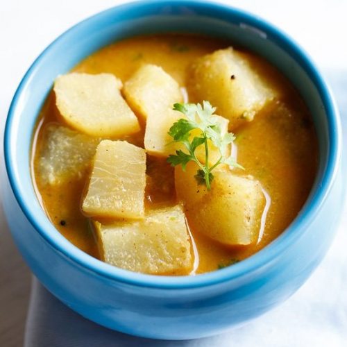 tapioca curry recipe, tapioca masala recipe