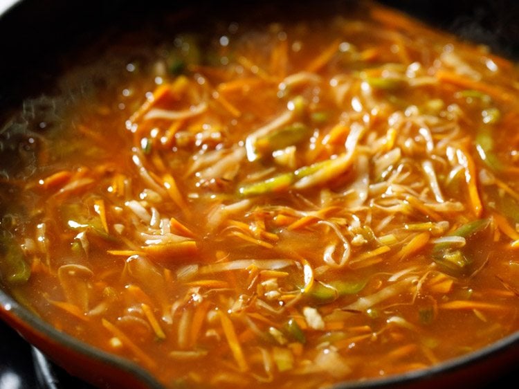 making veg American chopsuey recipe