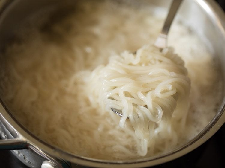 making veg noodle soup recipe