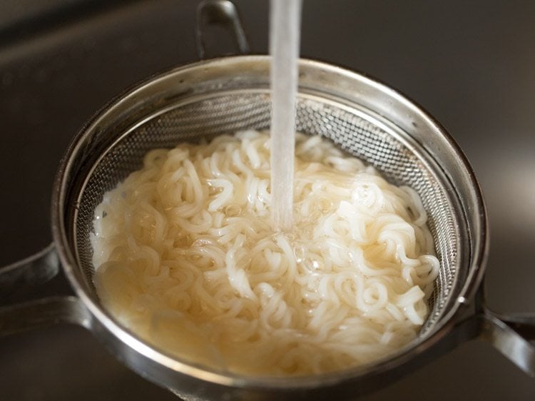 making veg noodle soup recipe