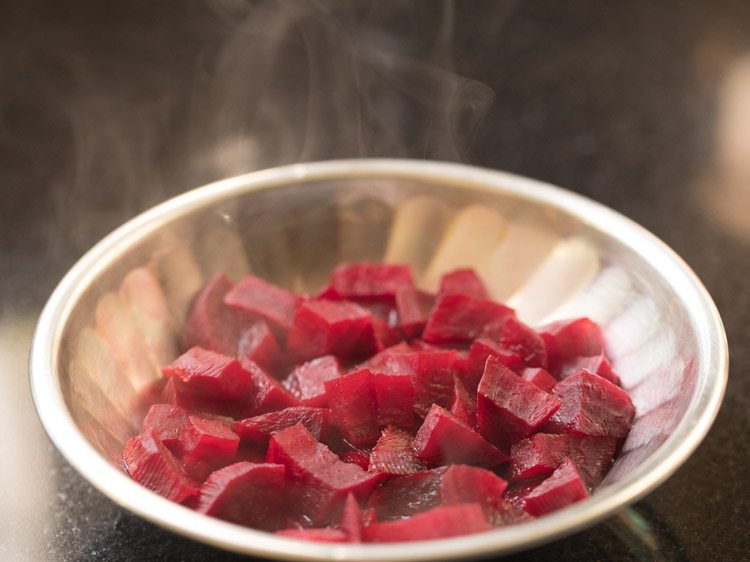 making beetroot rasam recipe