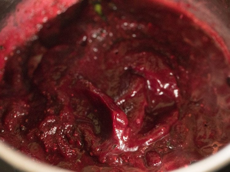 making beetroot rasam recipe