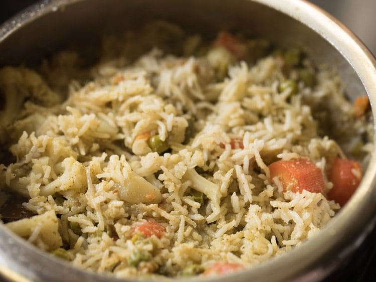 veg brinji rice recipe