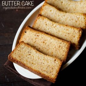 butter cake recipe, eggless butter cake recipe