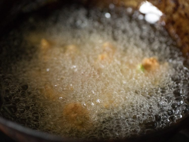 making Chinese pakoda recipe