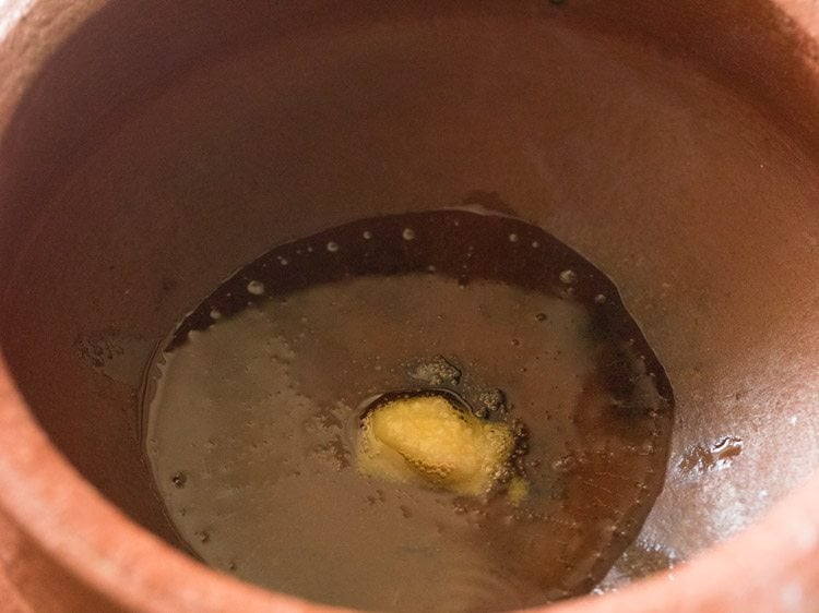 ghee in a pan