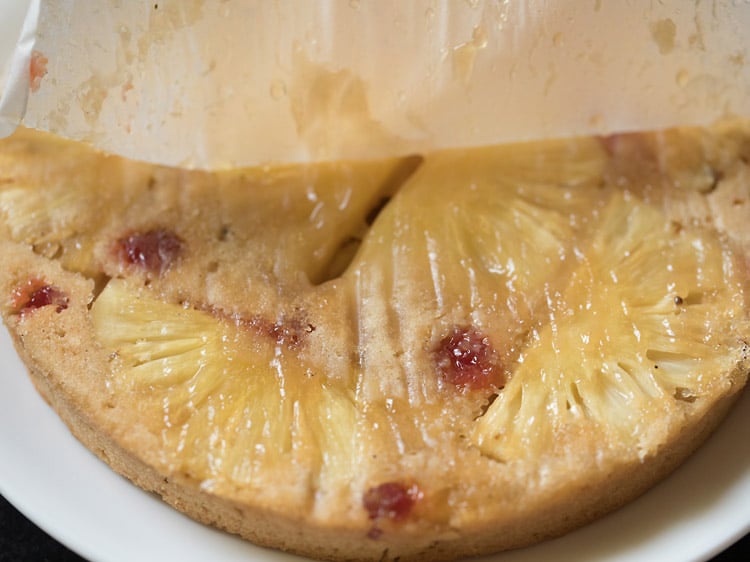 eggless pineapple upside down cake recipe