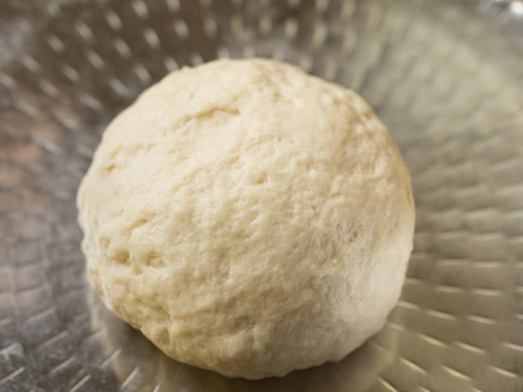 ingredients kneaded to a smooth and slightly firm dough. 