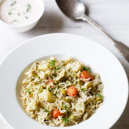 veg brinji rice recipe