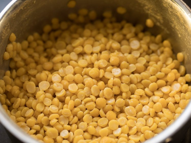 making chana dal sundal recipe