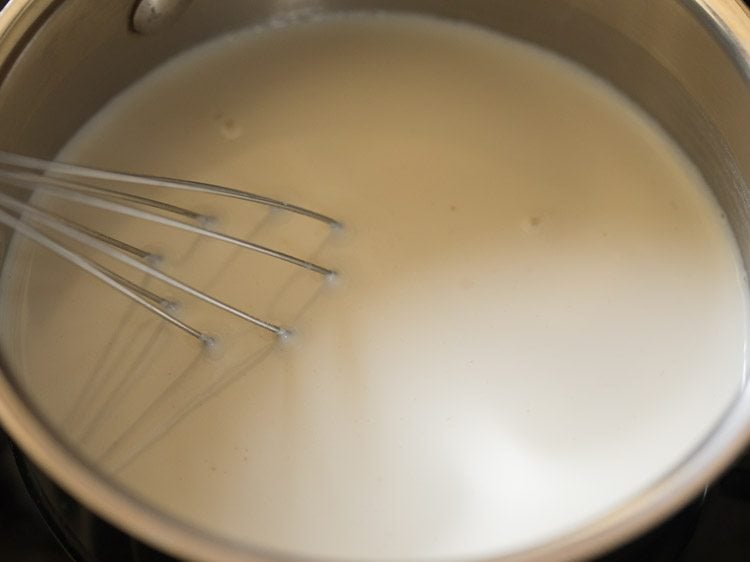 milk for making eggless pancake recipe