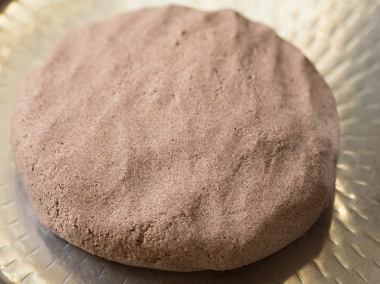 making ragi roti recipe