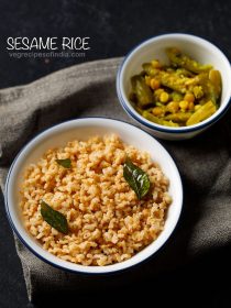 Ellu Sadam | South Indian Sesame Rice - Dassana’s Veg Recipes