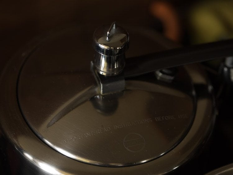 pressure cooking rice.