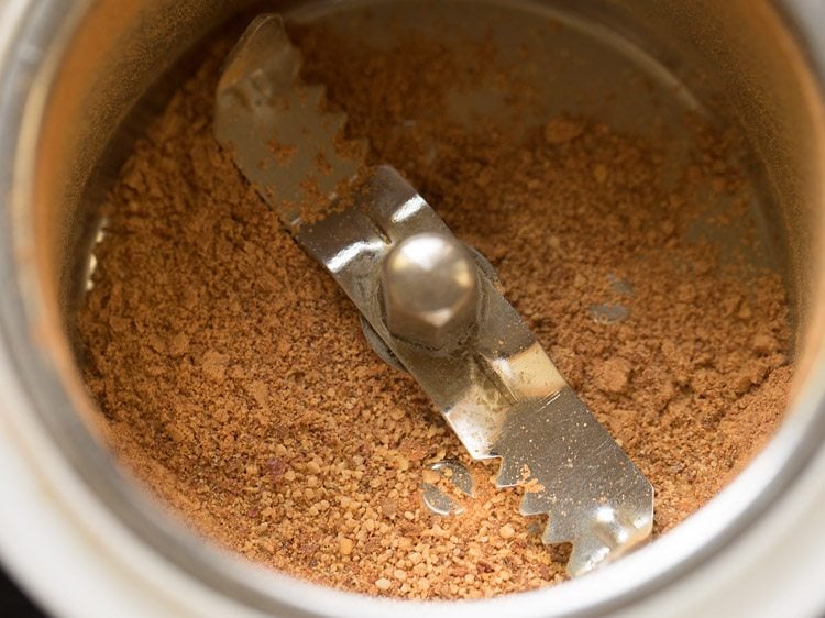 ingredients ground to a semi-fine powder. 