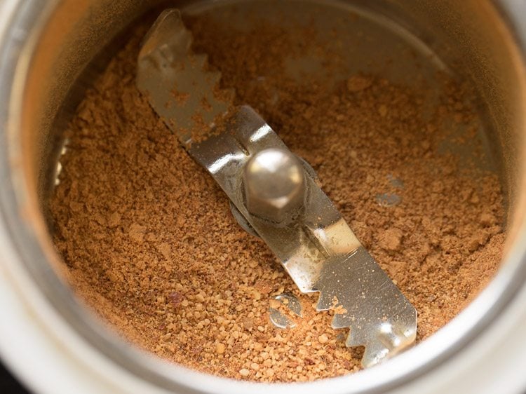 ingredients ground to a semi-fine powder.