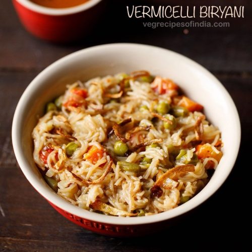 vermicelli biryani recipe, seviyan biryani recipe