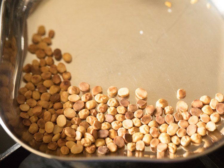 chana dal for making peanut rice recipe