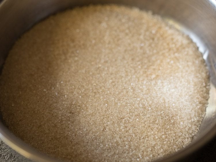 refined sugar in another bowl
