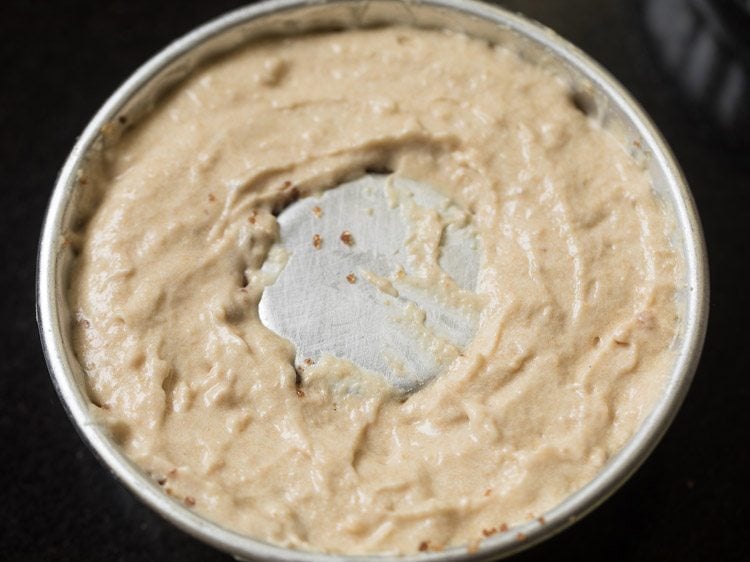 topping with more cake batter.