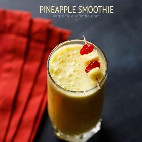 pineapple smoothie recipe, fresh pineapple smoothie recipe