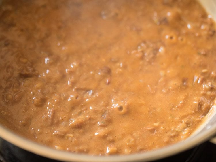 cooking refried beans. 