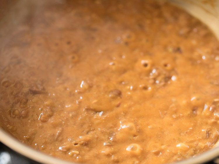 cooked refried beans. 