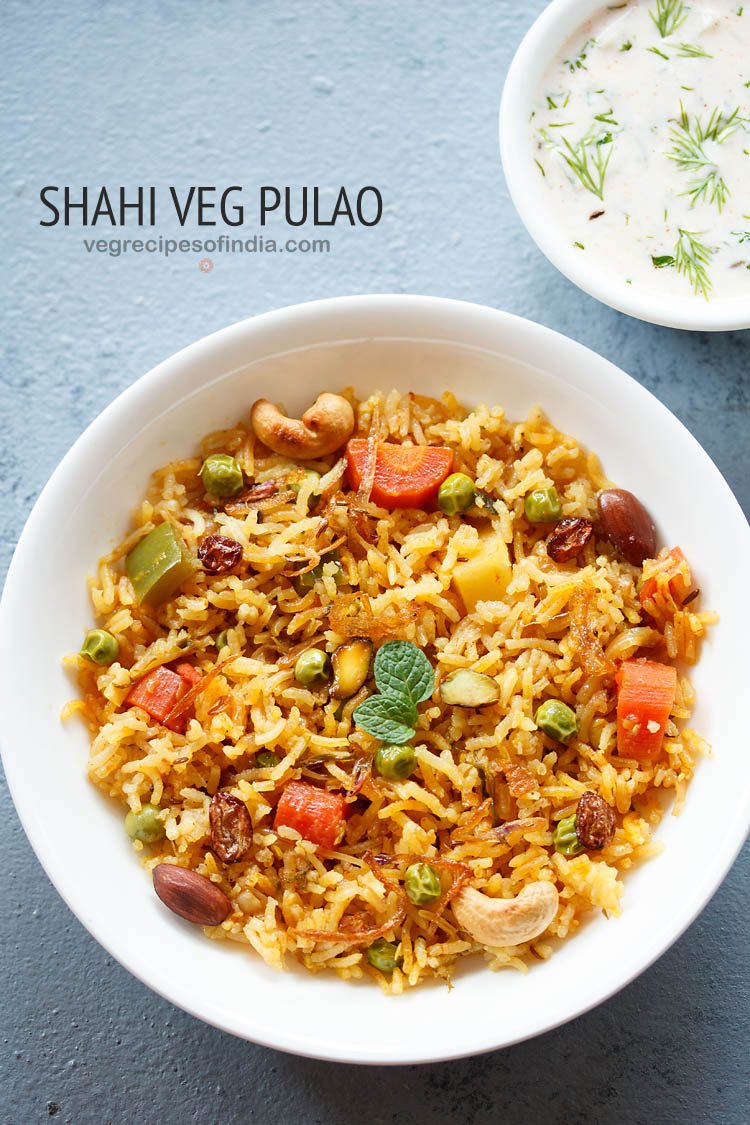 shahi veg pulao recipe