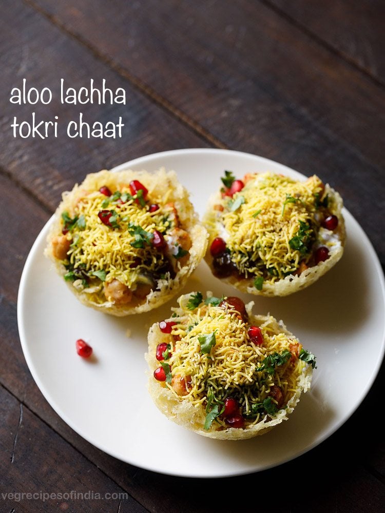 aloo lachha tokri chaat recipe