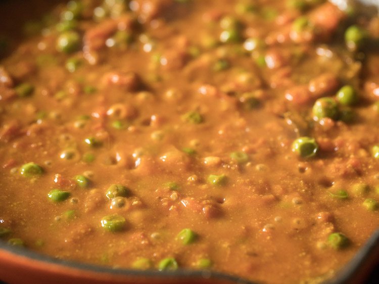 simmering curry. 