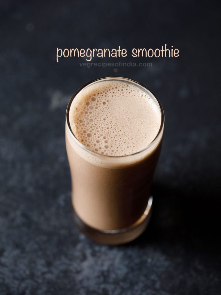 Pomegranate Smoothie Recipe (2 Ingredient Healthy Smoothie)