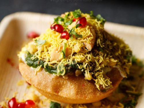 raj kachori recipe, raj kachori chaat recipe