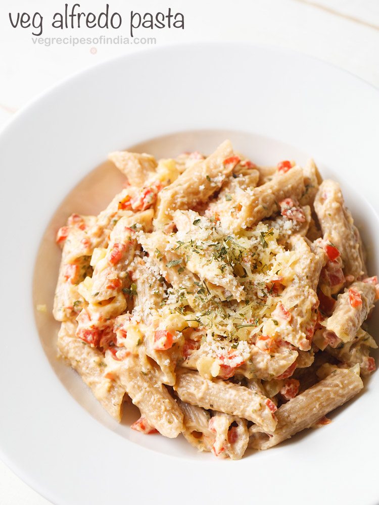 veg alfredo pasta recipe
