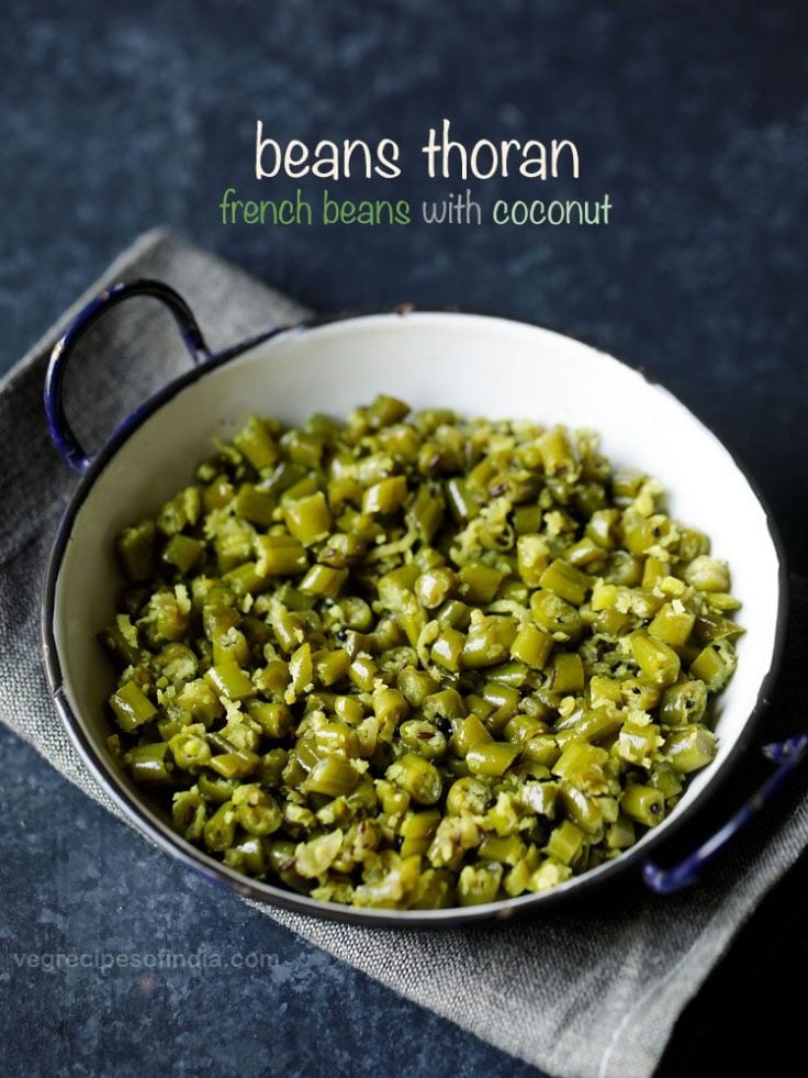 Beans Thoran Recipe » Dassana's Veg Recipes