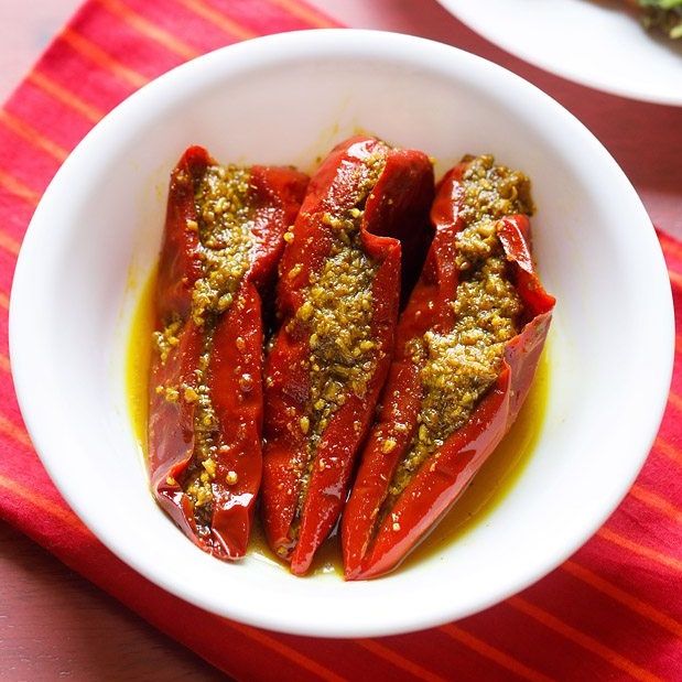 image of Red Chili Pickle recipe by Veg Recipes of India
