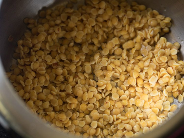 rinsed pigeon pea lentils