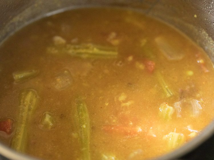 simmering sambar