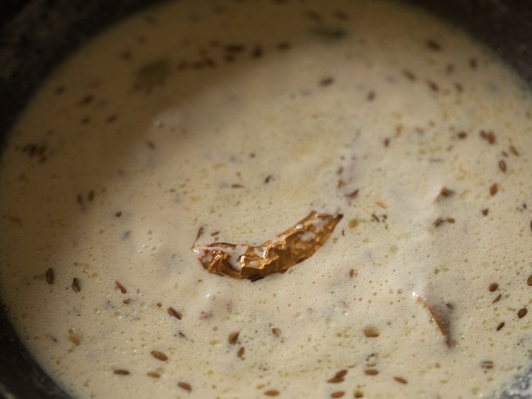 curd coming to a boil. 