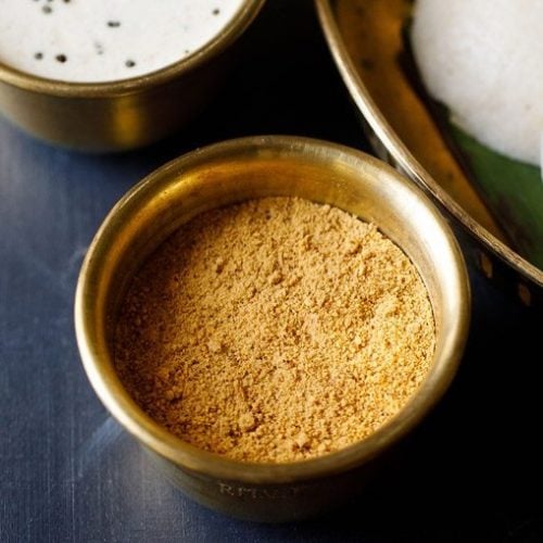 idli podi recipe, idli milagai podi recipe