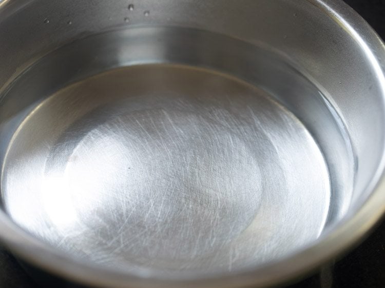 boiling water in a pot