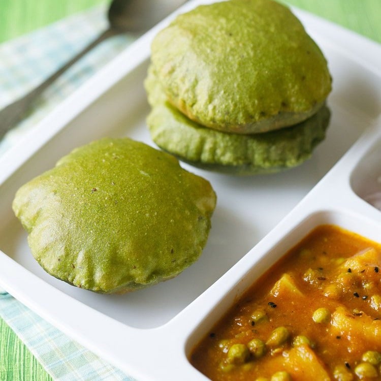Palak Puri Palak Poori » Dassana's Veg Recipes
