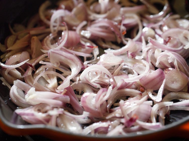 onions mixed with the oil. 