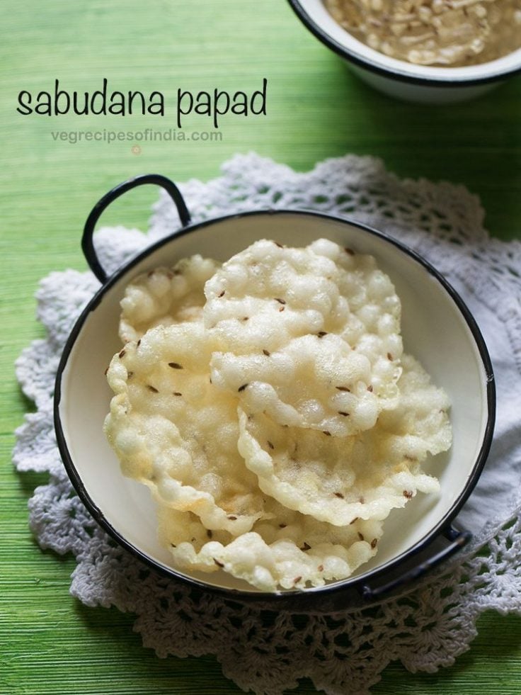 Sabudana Papad Javvarisi Vadam Saggubiyyam Vadiyalu
